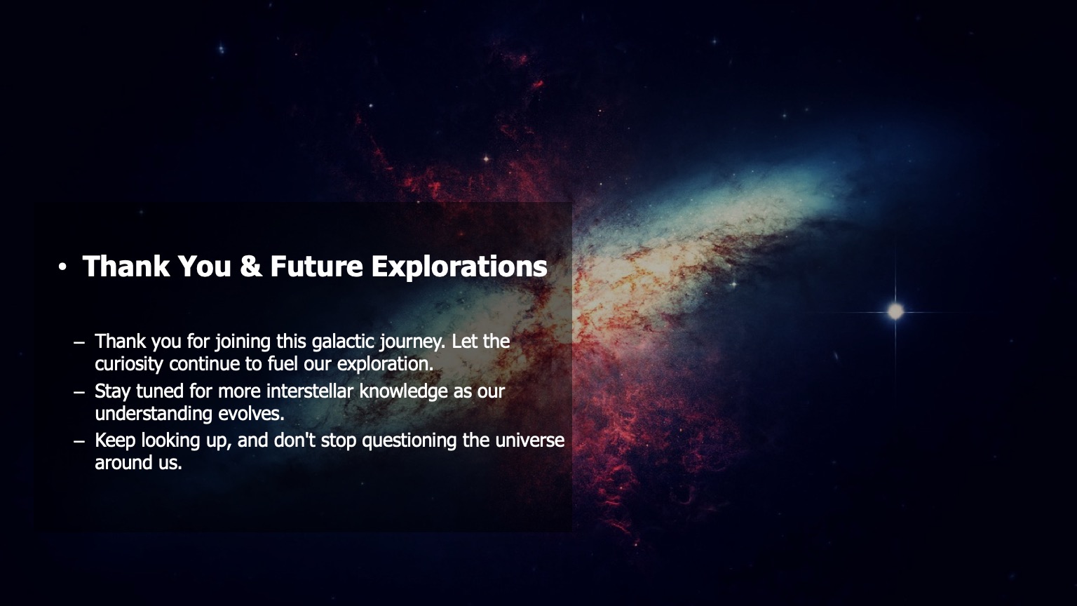 Sample Presentation Page